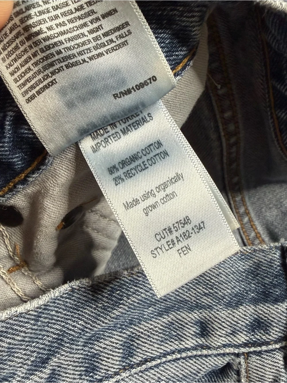 Agolde x Revolve Fen High Rise Relaxed Taper Jean in Highway Size 24